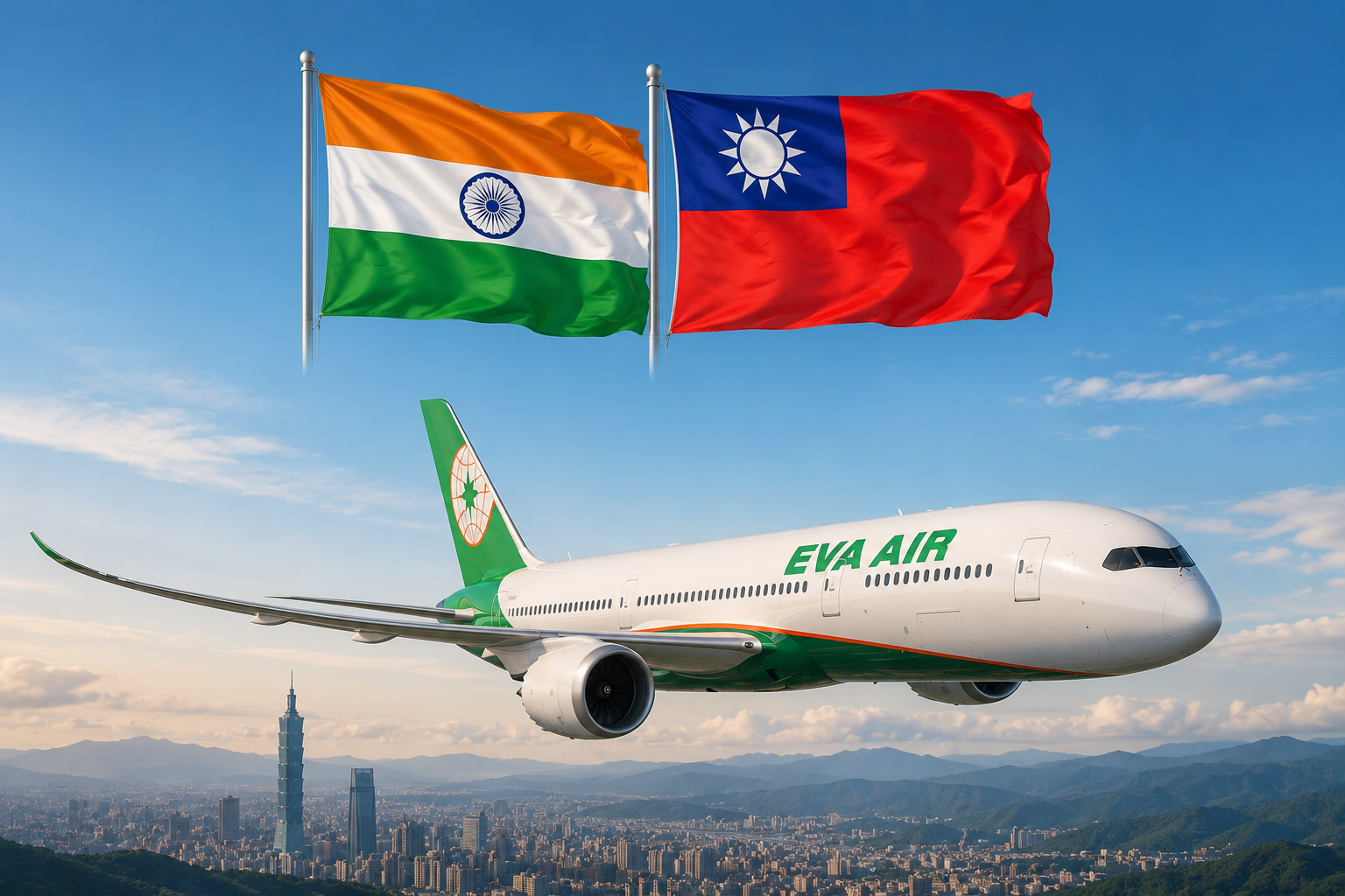 EVA Air to Launch Direct Taipei–Delhi Flights from December 1, 2026
